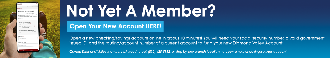 Not Yet a Member? Open your new savings account here!