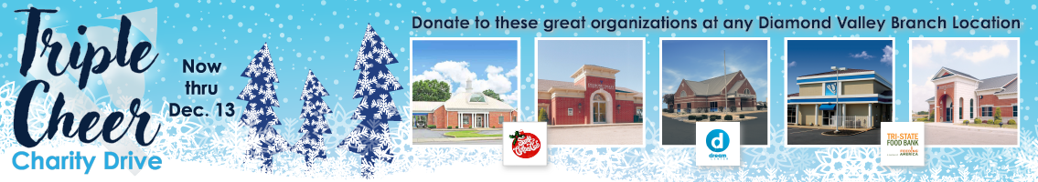 Help us support 3 local charities during our Triple Cheer Charity Drive!