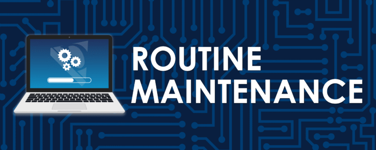 A blue background with white text